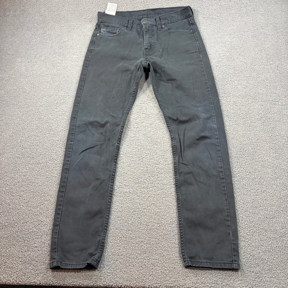 Levi's Jeans Mens 30x32 Black 510 Skinny Fit Denim Pants 05510-4173 Casual